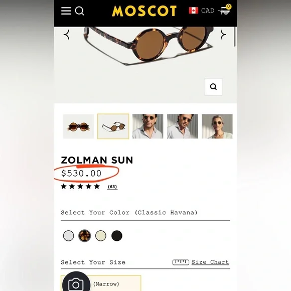 MOSCOT Zolman Sun - Picture 6 of 10
